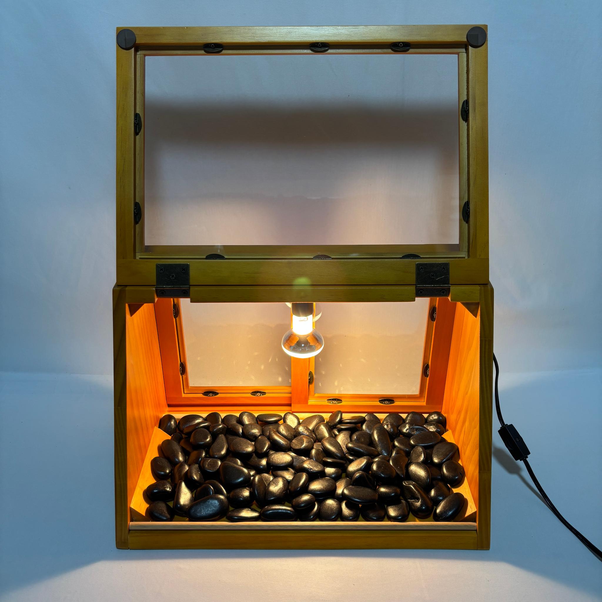 木製ホットショーケース 焼き芋保温ディスプレイケース【ナチュラル】 | 10枚目