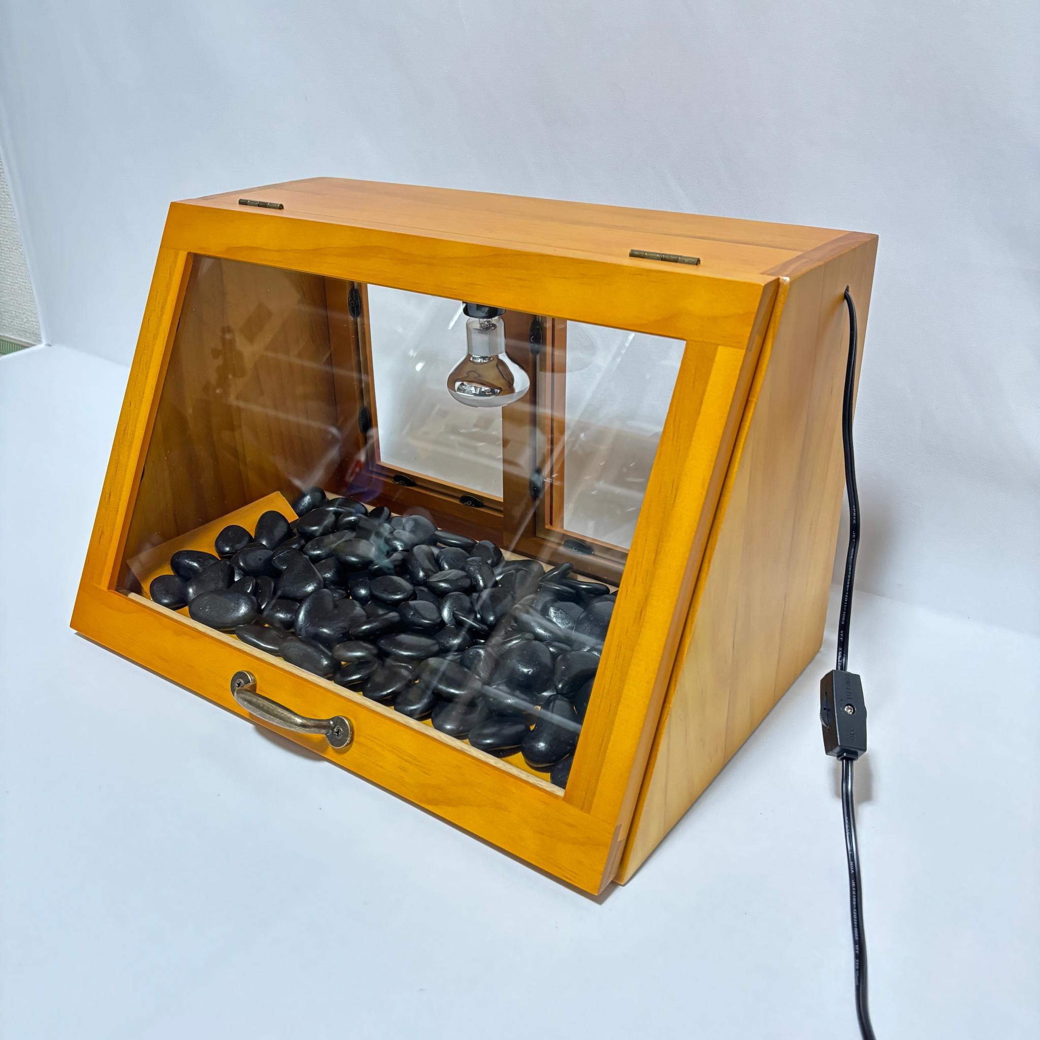 木製ホットショーケース 焼き芋保温ディスプレイケース【ナチュラル】 | 13枚目