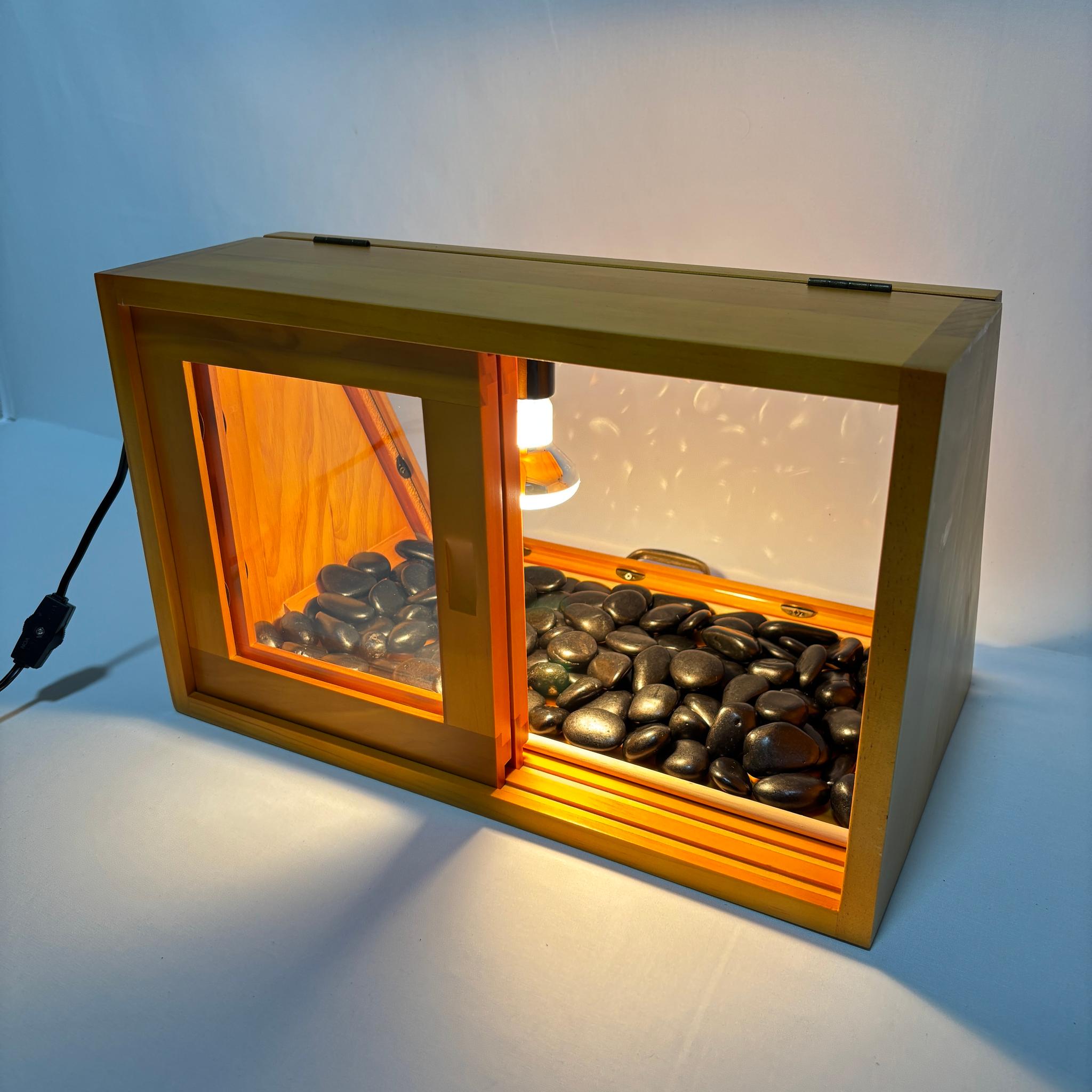 木製ホットショーケース 焼き芋保温ディスプレイケース【ナチュラル】 | 14枚目