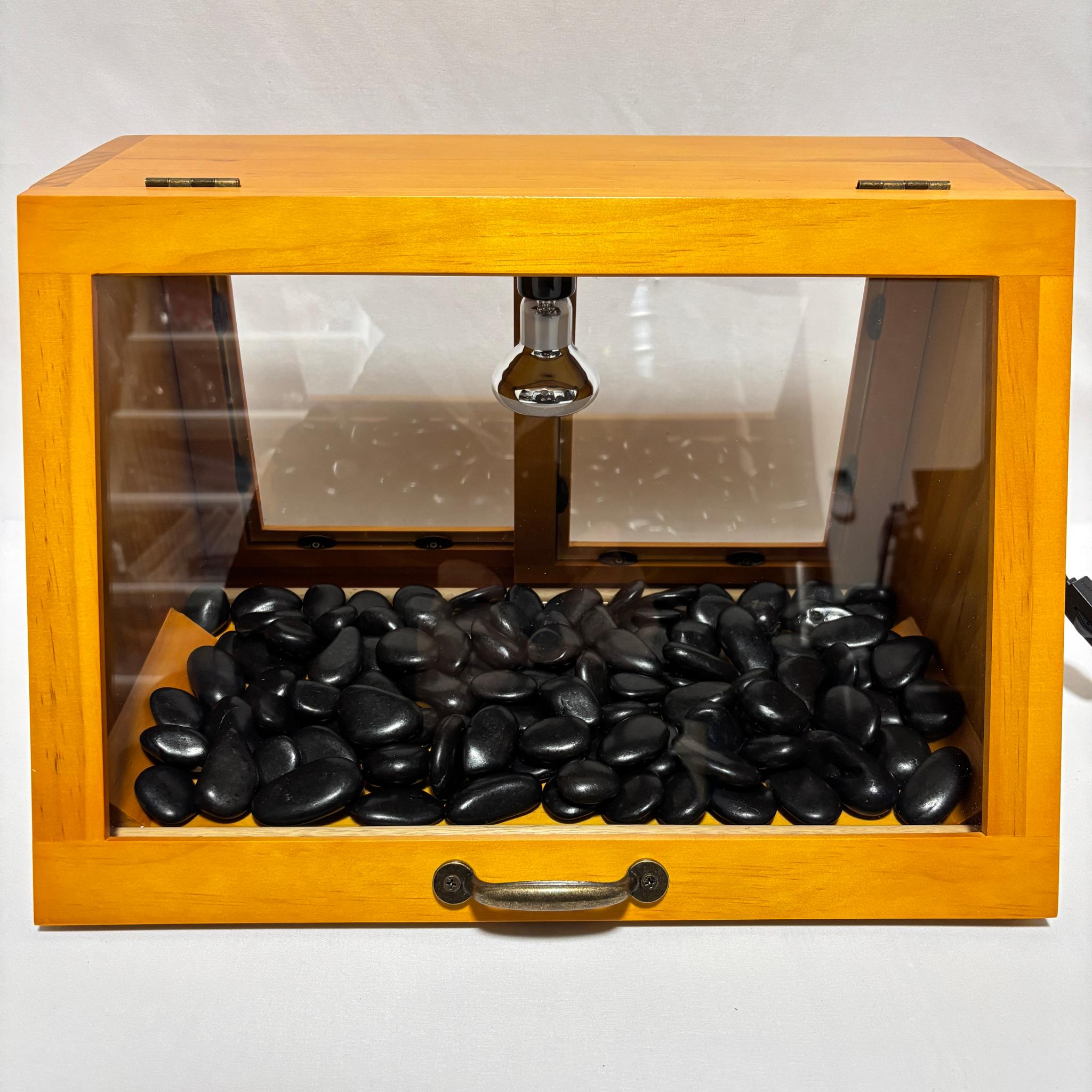 木製ホットショーケース 焼き芋保温ディスプレイケース【ナチュラル】 | 3枚目